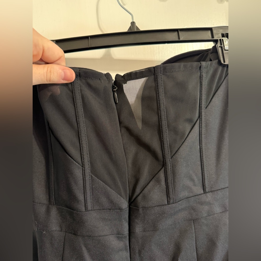 Club L London Black Strapless Jumpsuit - Picture 14 of 15